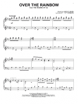 page one of Over The Rainbow (Piano Solo)