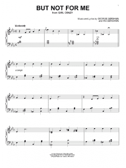 page one of But Not For Me (Piano Solo)