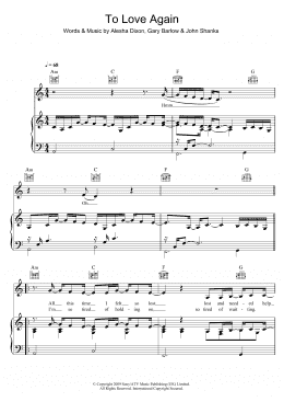 page one of To Love Again (Piano, Vocal & Guitar Chords)