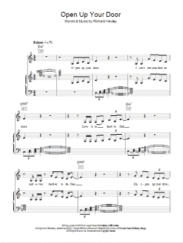 page one of Open Up Your Door (Piano, Vocal & Guitar Chords)