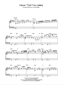 page one of Have I Told You Lately (Piano Solo)