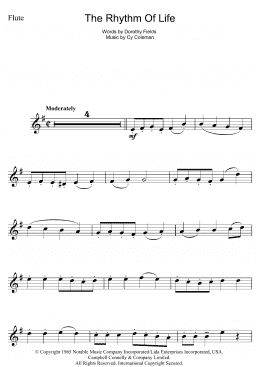 page one of The Rhythm Of Life (from Sweet Charity) (Flute Solo)