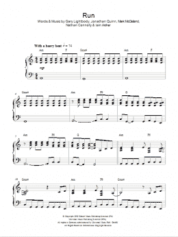 page one of Run (Piano Solo)