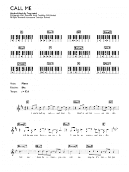 page one of Call Me (Keyboard (Abridged))