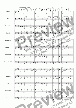 page one of Symphony One in E Minor: Movement 3