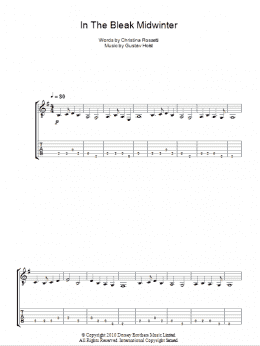 page one of In The Bleak Midwinter (Guitar Tab)