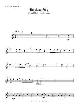 page one of Breaking Free (from High School Musical) (Lead Sheet / Fake Book)