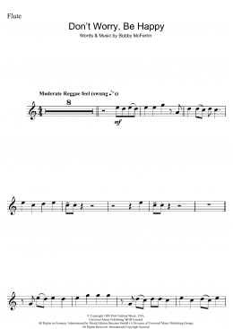 page one of Don't Worry, Be Happy (Flute Solo)