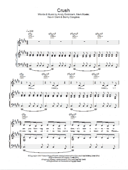 page one of Crush (Piano, Vocal & Guitar Chords)