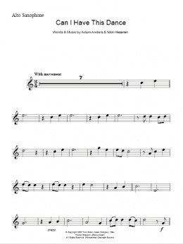 page one of Can I Have This Dance (Lead Sheet / Fake Book)