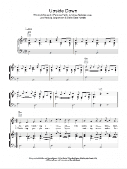 page one of Upside Down (Piano, Vocal & Guitar Chords)