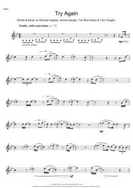 page one of Try Again (Flute Solo)