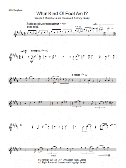 page one of What Kind Of Fool Am I (Lead Sheet / Fake Book)