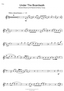 page one of Under The Boardwalk (Flute Solo)