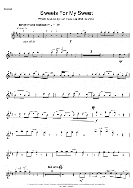 page one of Sweets For My Sweet (Trumpet Solo)