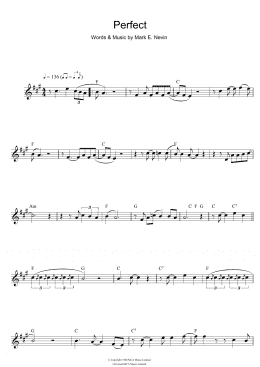 page one of Perfect (Alto Sax Solo)