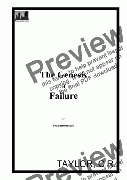 page one of The Genesis of Failure