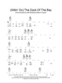 page one of (Sittin' On) The Dock Of The Bay (Ukulele Chords/Lyrics)