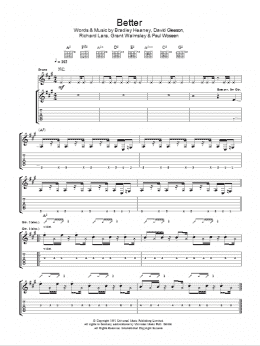 page one of Better (Guitar Tab)