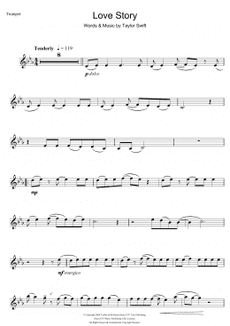 page one of Love Story (Trumpet Solo)