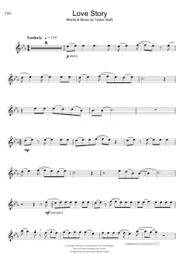 page one of Love Story (Flute Solo)