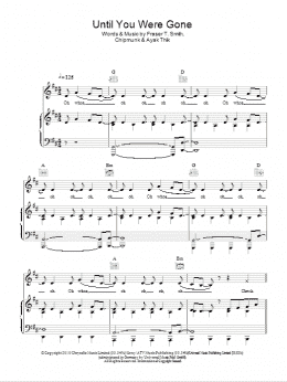 page one of Until You Were Gone (Piano, Vocal & Guitar Chords)