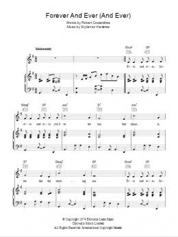 page one of Forever And Ever (And Ever) (Piano, Vocal & Guitar Chords)