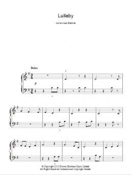 page one of Lullaby (Easy Piano)