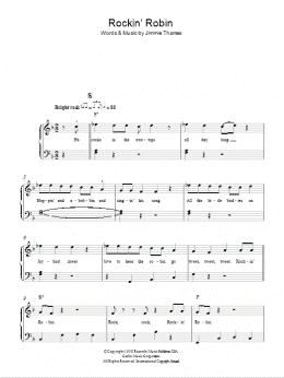 page one of Rockin' Robin (Easy Piano)