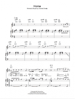 page one of Home (Piano, Vocal & Guitar Chords)