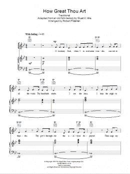 page one of How Great Thou Art (Piano, Vocal & Guitar Chords)