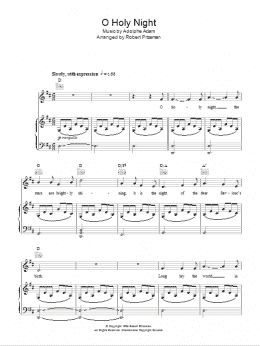 page one of O Holy Night (Piano, Vocal & Guitar Chords)