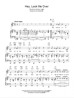 page one of Hey, Look Me Over (Piano, Vocal & Guitar Chords)