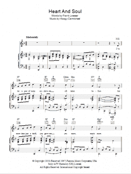 page one of Heart And Soul (Piano, Vocal & Guitar Chords)