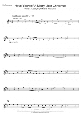 page one of Have Yourself A Merry Little Christmas (Alto Sax Solo)