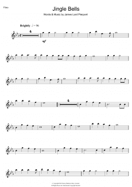 page one of Jingle Bells (Flute Solo)