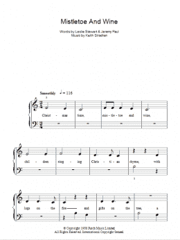 page one of Mistletoe And Wine (Easy Piano)