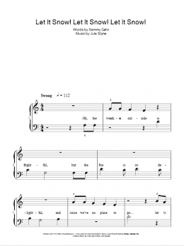 page one of Let It Snow! Let It Snow! Let It Snow! (Easy Piano)