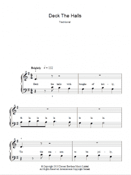 page one of Deck The Halls (Easy Piano)