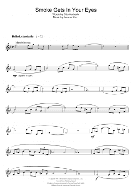 page one of Smoke Gets In Your Eyes (Flute Solo)