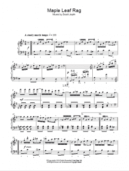 page one of Maple Leaf Rag (Easy Piano)