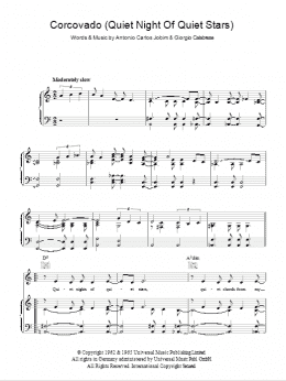 page one of Corcovado (Quiet Nights Of Quiet Stars) (Piano, Vocal & Guitar Chords)