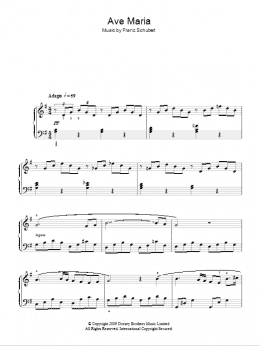 page one of Ave Maria (Easy Piano)