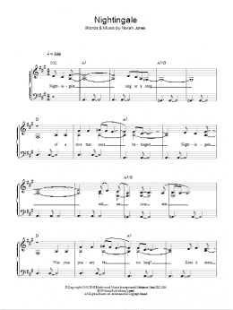 page one of Nightingale (Easy Piano)