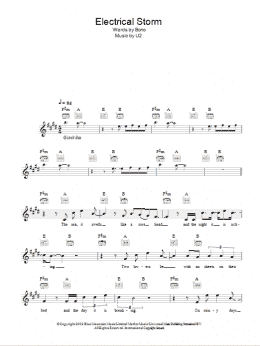 page one of Electrical Storm (Lead Sheet / Fake Book)