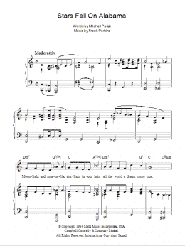 page one of Stars Fell On Alabama (Piano, Vocal & Guitar Chords)