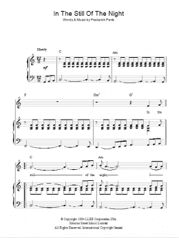 page one of In The Still Of The Night (Piano, Vocal & Guitar Chords)