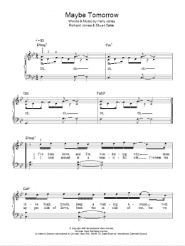 page one of Maybe Tomorrow (Easy Piano)