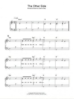 page one of The Other Side (Easy Piano)