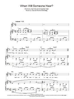 page one of When Will Someone Hear? (Piano, Vocal & Guitar Chords)